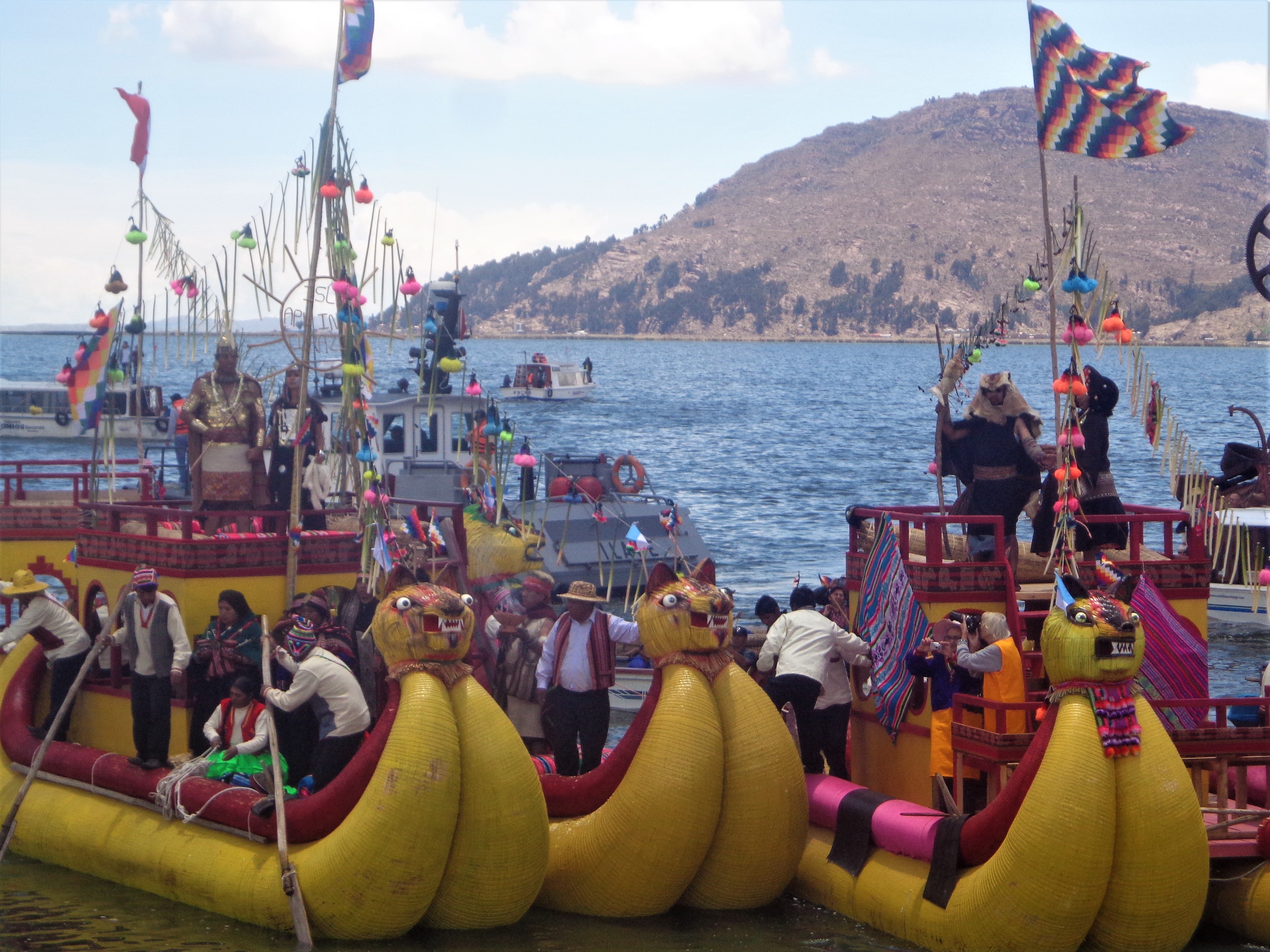 Lac Titicaca, commémoration de la sortie du Lac des premiers incas