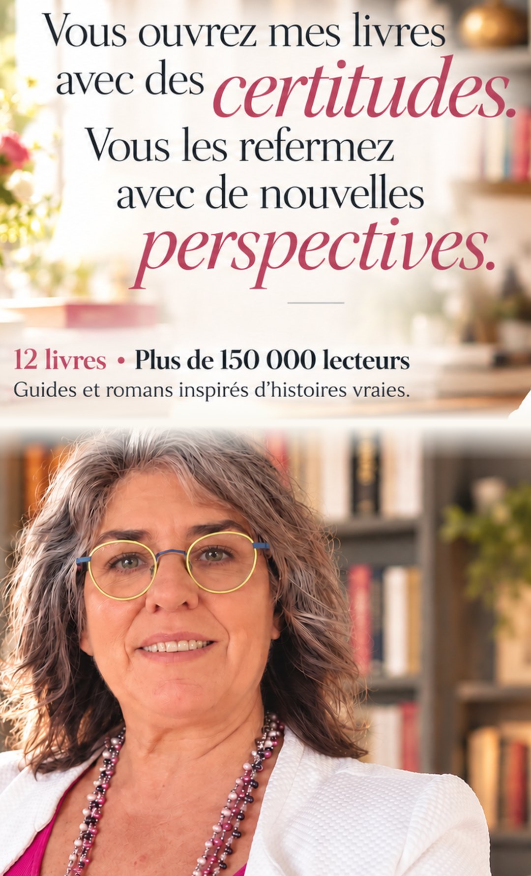 Mary Laure Teyssedre, autrice – Vous ouvrez mes livres avec des certitudes, vous les refermez avec de nouvelles perspectives. 12 livres, plus de 150 000 lecteurs.
